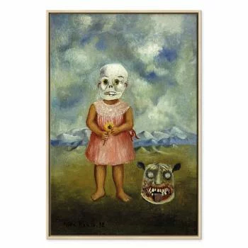 Obraz - Frida Kahlo – Dziewczyna w masce śmierci (Ona gra sama) - obrazek 2