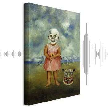 Obraz - Frida Kahlo – Dziewczyna w masce śmierci (Ona gra sama)