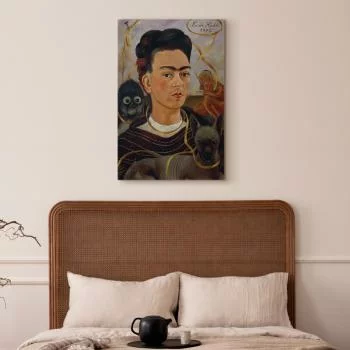 Obraz - Frida Kahlo – Autoportret z Changuito - obrazek 6