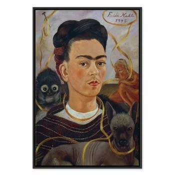 Obraz - Frida Kahlo – Autoportret z Changuito - obrazek 2
