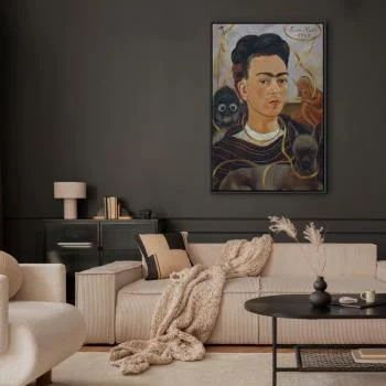 Obraz - Frida Kahlo – Autoportret z Changuito - obrazek 5