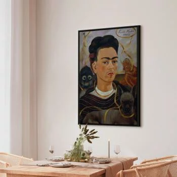 Obraz - Frida Kahlo – Autoportret z Changuito - obrazek 7