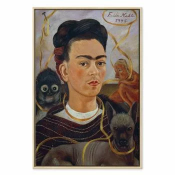 Obraz - Frida Kahlo – Autoportret z Changuito - obrazek 2