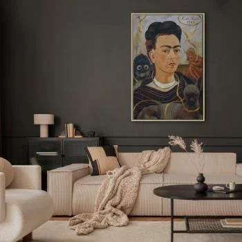 Obraz - Frida Kahlo – Autoportret z Changuito - obrazek 5