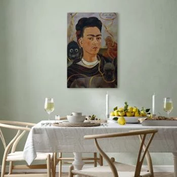 Obraz - Frida Kahlo – Autoportret z Changuito - obrazek 7