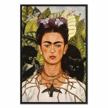 Obraz - Frida Kahlo – Autoportret z naszyjnikiem z cierni i kolibrem - obrazek 2