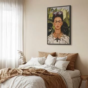 Obraz - Frida Kahlo – Autoportret z naszyjnikiem z cierni i kolibrem - obrazek 6