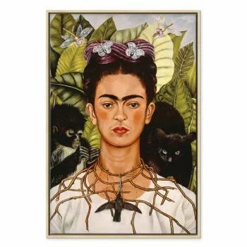 Obraz - Frida Kahlo – Autoportret z naszyjnikiem z cierni i kolibrem - obrazek 2