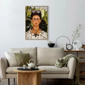 Obraz - Frida Kahlo – Autoportret z naszyjnikiem z cierni i kolibrem - obrazek 5