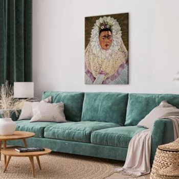 Obraz - Frida Kahlo – Autoportret jako Tehuana (Diego w moich myślach) - obrazek 5