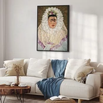 Obraz - Frida Kahlo – Autoportret jako Tehuana (Diego w moich myślach) - obrazek 5