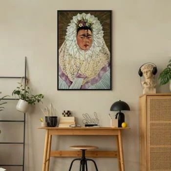 Obraz - Frida Kahlo – Autoportret jako Tehuana (Diego w moich myślach) - obrazek 7