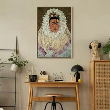 Obraz - Frida Kahlo – Autoportret jako Tehuana (Diego w moich myślach) - obrazek 7