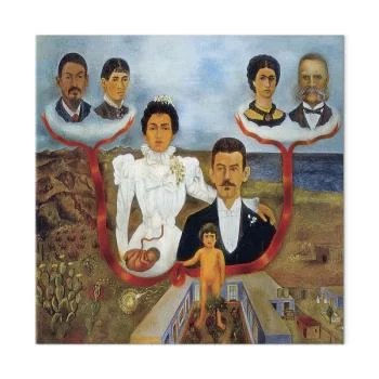 Obraz - Frida Kahlo – Moi dziadkowie, rodzice i ja - obrazek 2