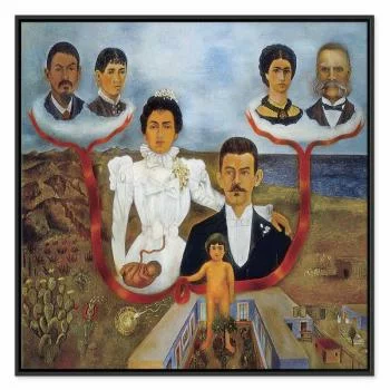 Obraz - Frida Kahlo – Moi dziadkowie, rodzice i ja - obrazek 2