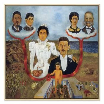 Obraz - Frida Kahlo – Moi dziadkowie, rodzice i ja - obrazek 2