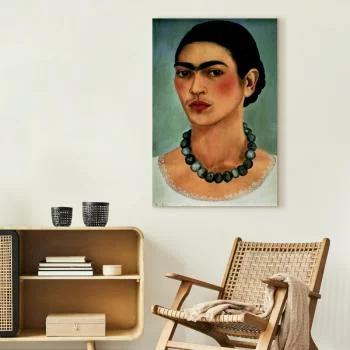 Obraz - Frida Kahlo – Autoportret z naszyjnikiem z koralików - obrazek 5