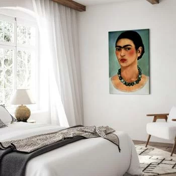 Obraz - Frida Kahlo – Autoportret z naszyjnikiem z koralików - obrazek 6