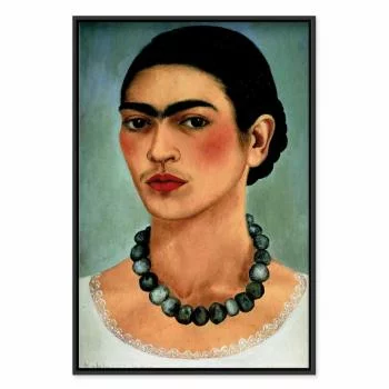 Obraz - Frida Kahlo – Autoportret z naszyjnikiem z koralików - obrazek 2
