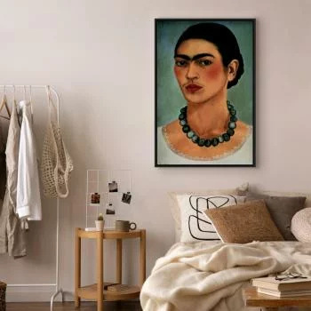 Obraz - Frida Kahlo – Autoportret z naszyjnikiem z koralików - obrazek 6
