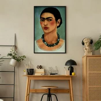 Obraz - Frida Kahlo – Autoportret z naszyjnikiem z koralików - obrazek 7