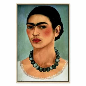 Obraz - Frida Kahlo – Autoportret z naszyjnikiem z koralików - obrazek 2