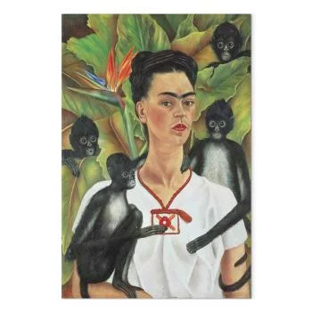 Obraz - Frida Kahlo – Autoportret z małpami - obrazek 2