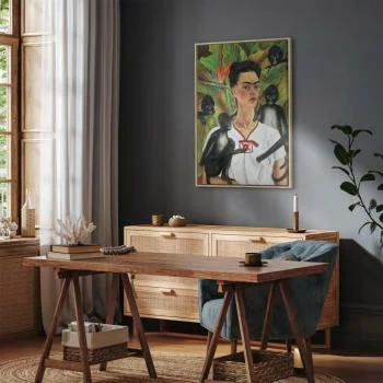 Obraz - Frida Kahlo – Autoportret z małpami - obrazek 7