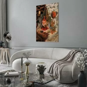 Obraz - Frida Kahlo – Miłosne objęcie Wszechświata, Ziemi (Meksyk), mnie, Diego i Pana Xolotla - obrazek 5