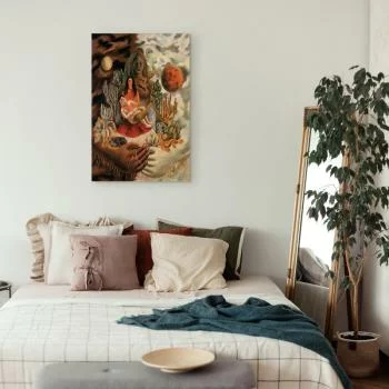 Obraz - Frida Kahlo – Miłosne objęcie Wszechświata, Ziemi (Meksyk), mnie, Diego i Pana Xolotla - obrazek 6