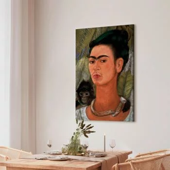 Obraz - Frida Kahlo – Autoportret z małpką - obrazek 7