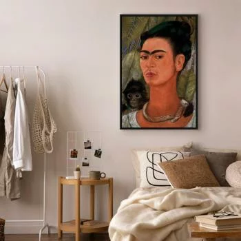 Obraz - Frida Kahlo – Autoportret z małpką - obrazek 6