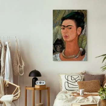 Obraz - Frida Kahlo – Autoportret z małpką - obrazek 6