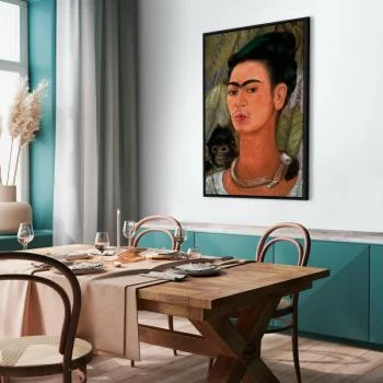 Obraz - Frida Kahlo – Autoportret z małpką - obrazek 7