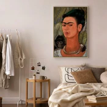 Obraz - Frida Kahlo – Autoportret z małpką - obrazek 6
