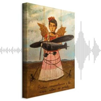 Obraz - Frida Kahlo – Proszą o samoloty, a dają im skrzydła ze słomy