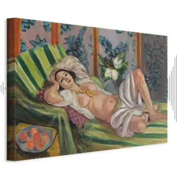 Obraz - Henri Matisse – Leżąca odaliska z magnoliami