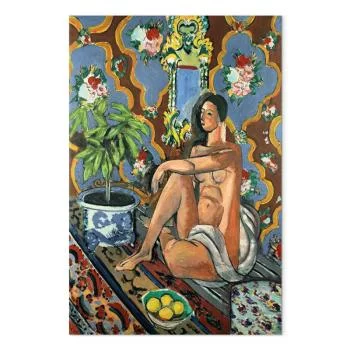Obraz - Henri Matisse – Figura dekoracyjna na tle ozdobnym - obrazek 2