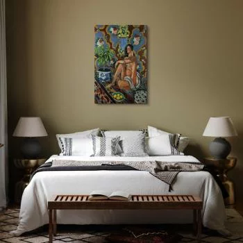 Obraz - Henri Matisse – Figura dekoracyjna na tle ozdobnym - obrazek 6