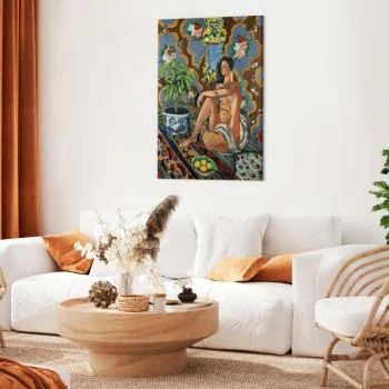 Obraz - Henri Matisse – Figura dekoracyjna na tle ozdobnym - obrazek 5