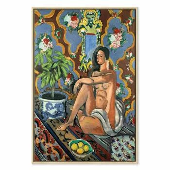 Obraz - Henri Matisse – Figura dekoracyjna na tle ozdobnym - obrazek 2