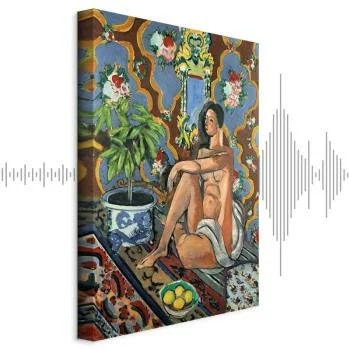 Obraz - Henri Matisse – Figura dekoracyjna na tle ozdobnym