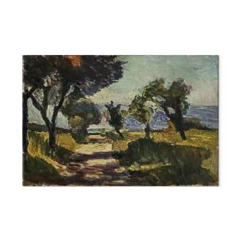 Obraz - Henri Matisse – Korsykański krajobraz z drzewami oliwnymi - obrazek 2