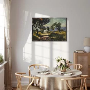 Obraz - Henri Matisse – Korsykański krajobraz z drzewami oliwnymi - obrazek 7