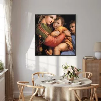 Obraz - Rafael Santi – Madonna on a Chair - obrazek 7