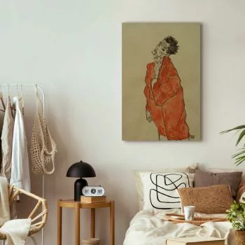 Obraz - Egon Schiele – Autoportret (Mężczyzna w pomarańczowej koszuli) - obrazek 6