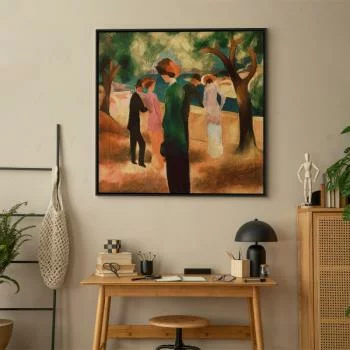 Obraz - August Macke – Kobieta w zielonym żakiecie - obrazek 7