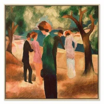Obraz - August Macke – Kobieta w zielonym żakiecie - obrazek 2