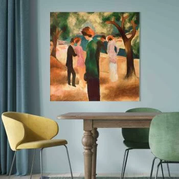 Obraz - August Macke – Kobieta w zielonym żakiecie - obrazek 5
