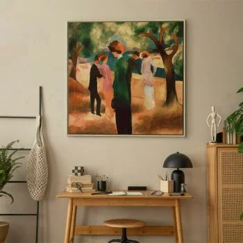 Obraz - August Macke – Kobieta w zielonym żakiecie - obrazek 7